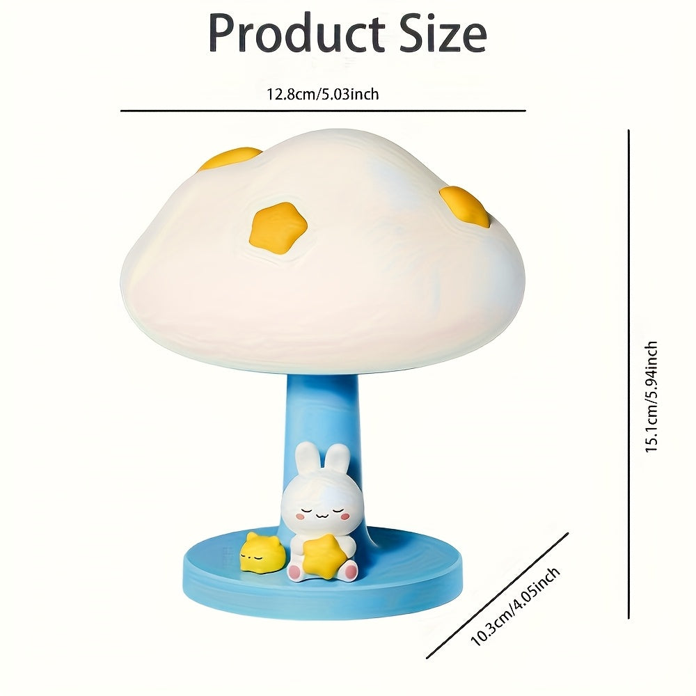 1pc Cloud LED Smart Light, USB Rechargeable Atmospheric Night Light, 3-Level Dimmable Lighting, 3-Level Brightness Adjustable Decorative Light, Office Light, Cute Sleep Bedside Light, Suitable for Bedrooms, Living Rooms, and Holiday Gifts, Bedroom