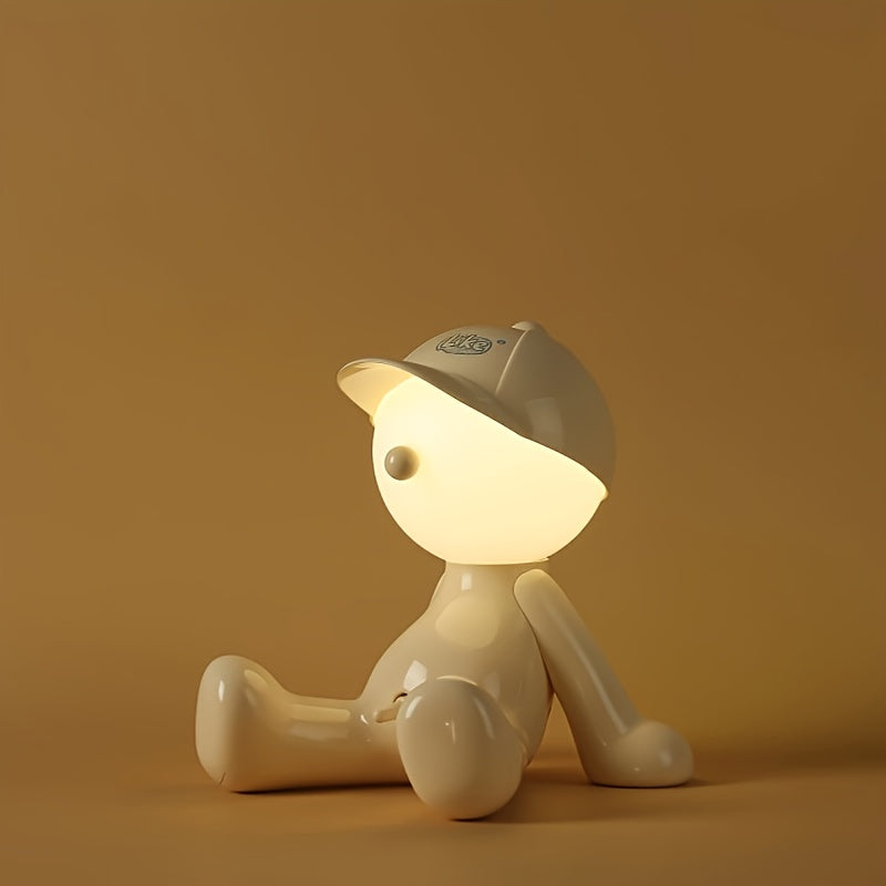 3-Color USB Lights - Adjustable Brightness & Color, RGB Cartoon Head USB Lights - Button Control, Durable ABS Material, Perfect for Bedroom or Living Room Decor, Unique Gift Idea for Friends and Family, Compatible with Laptops, USB Accessories, Best