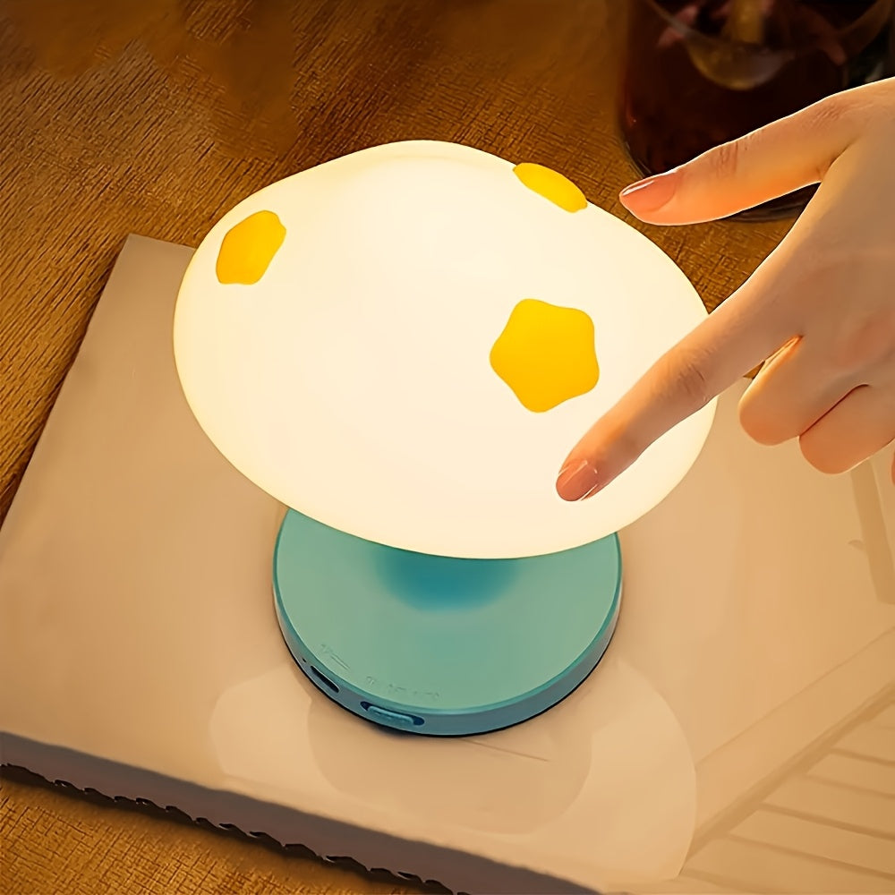 1pc Cloud LED Smart Light, USB Rechargeable Atmospheric Night Light, 3-Level Dimmable Lighting, 3-Level Brightness Adjustable Decorative Light, Office Light, Cute Sleep Bedside Light, Suitable for Bedrooms, Living Rooms, and Holiday Gifts, Bedroom