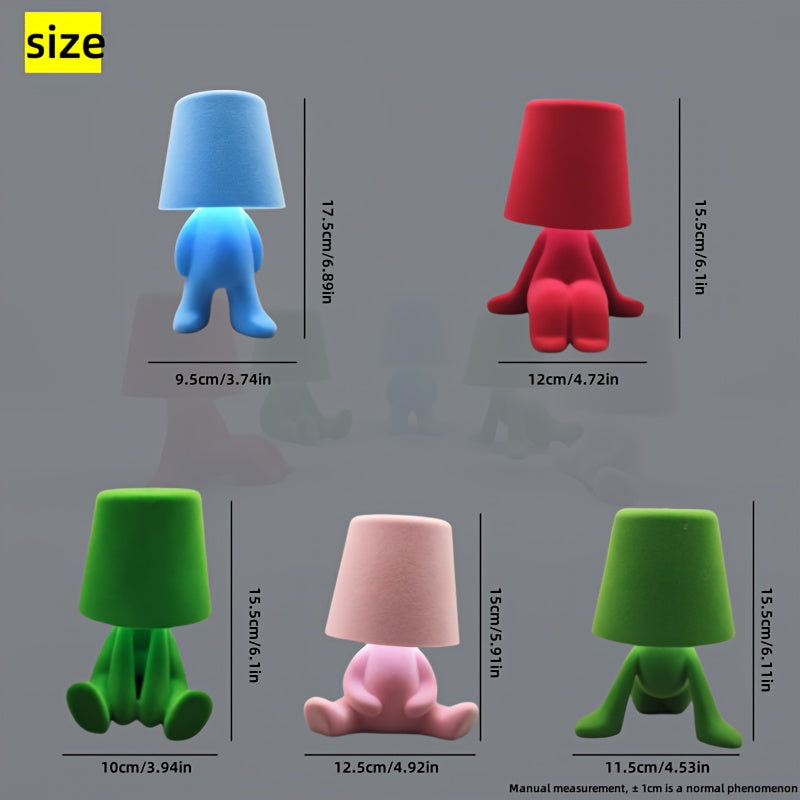 1pc, Colorful Creative Felt Lamp, Home Decor Table Lamp, Bedroom Living Room Ornament, LED Rechargeable with Touch Switch, Adjustable Brightness, Three-Color Dimming, Artistic Display, Bedside Ambiance Night Light, Perfect for Holiday Gifts, Dining Bar