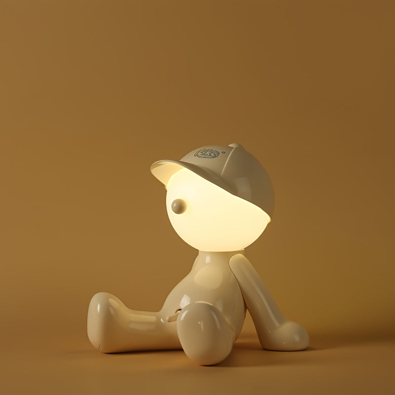 3-Color USB Lights - Adjustable Brightness & Color, RGB Cartoon Head USB Lights - Button Control, Durable ABS Material, Perfect for Bedroom or Living Room Decor, Unique Gift Idea for Friends and Family, Compatible with Laptops, USB Accessories, Best